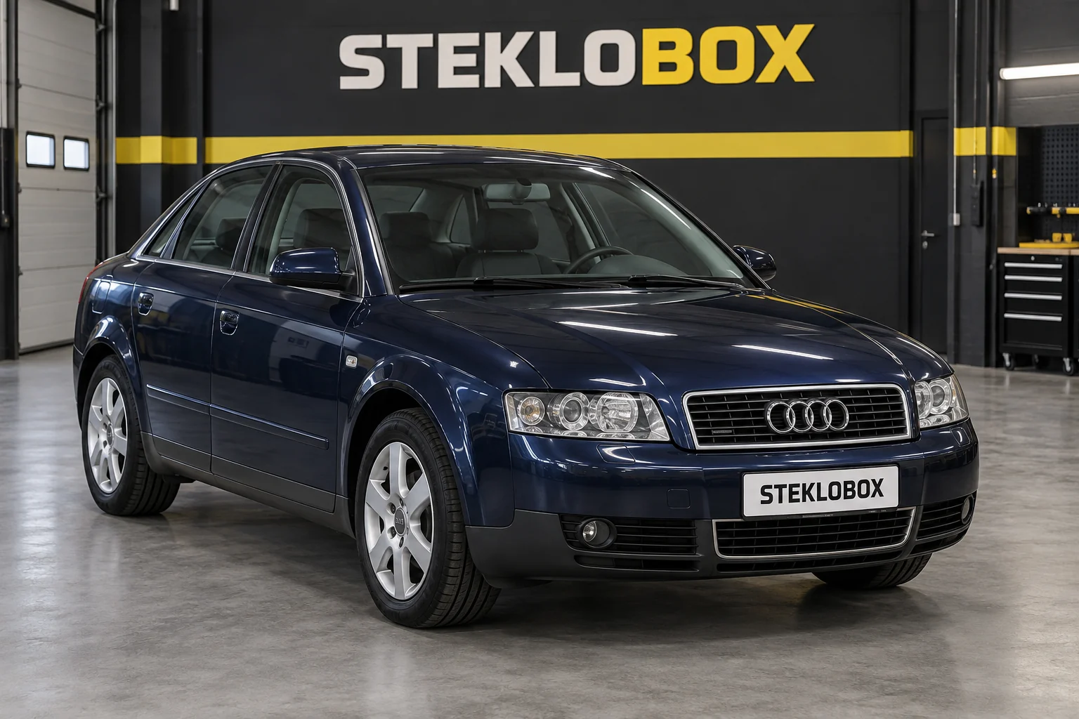 Audi A4 II (B6) в установочном центре STEKLOBOX