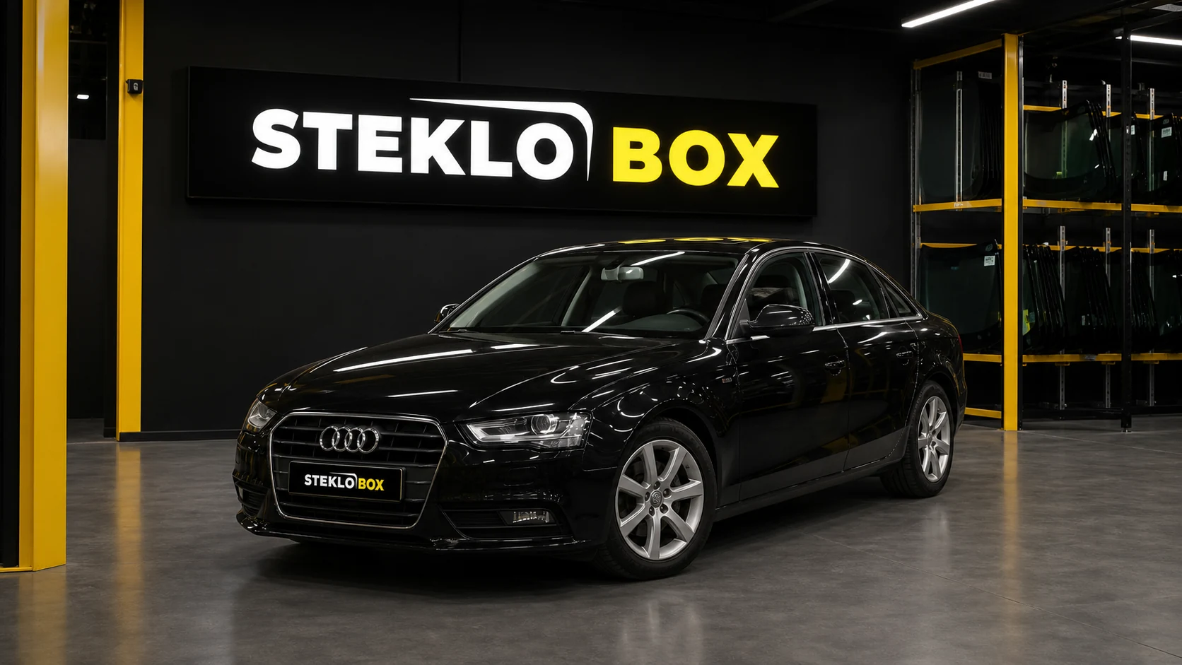 Audi A4 B8 в установочном центре STEKLOBOX