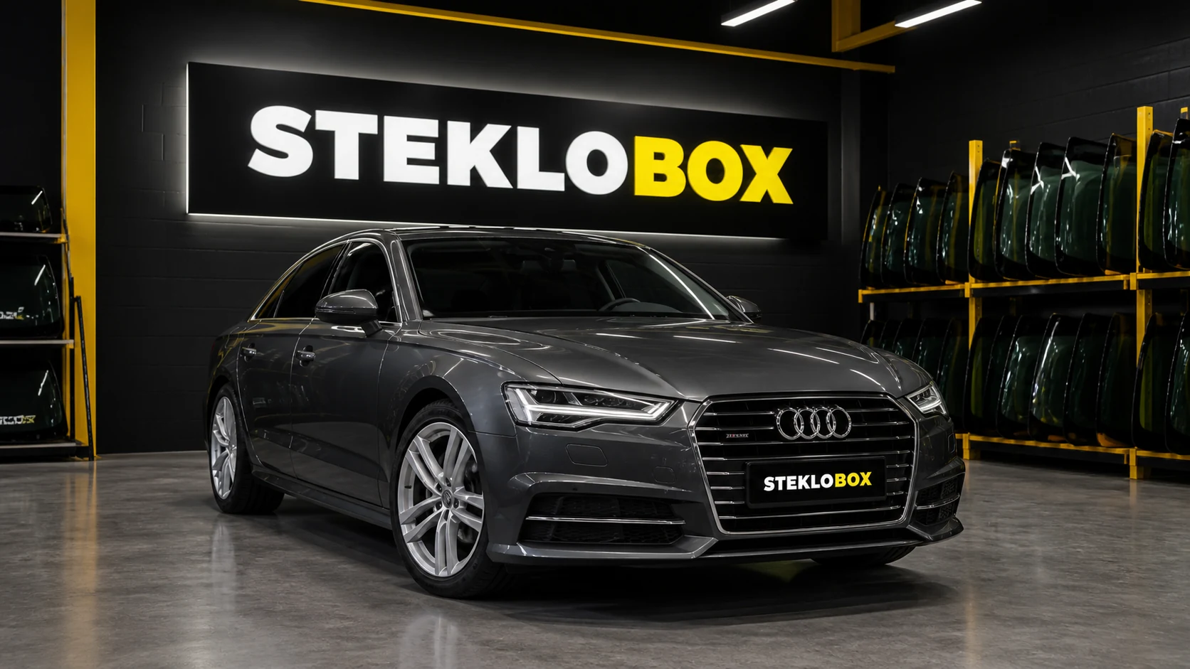 Audi A6 C7 в установочном центре STEKLOBOX