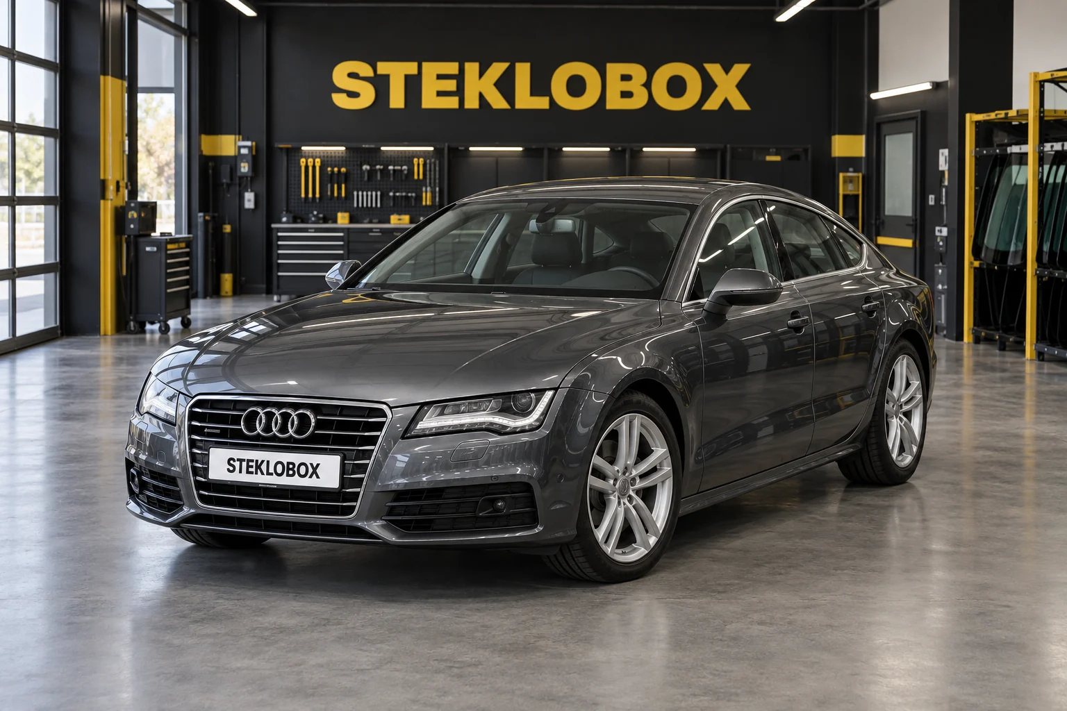 Audi A7 I 4G в установочном центре STEKLOBOX