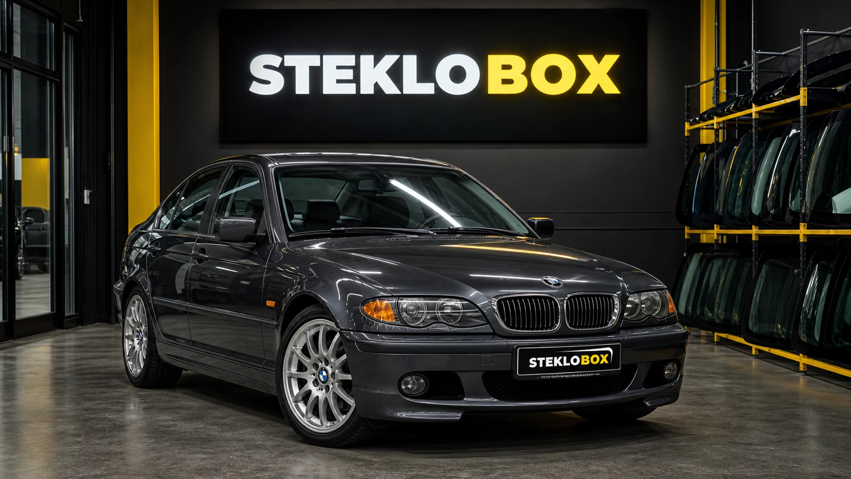 BMW 3 E46 в установочном центре STEKLOBOX
