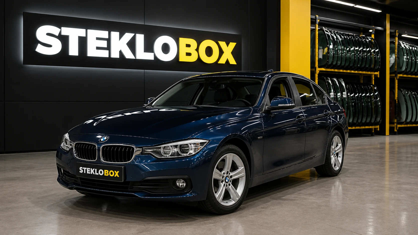 BMW 3 F30 в установочном центре STEKLOBOX