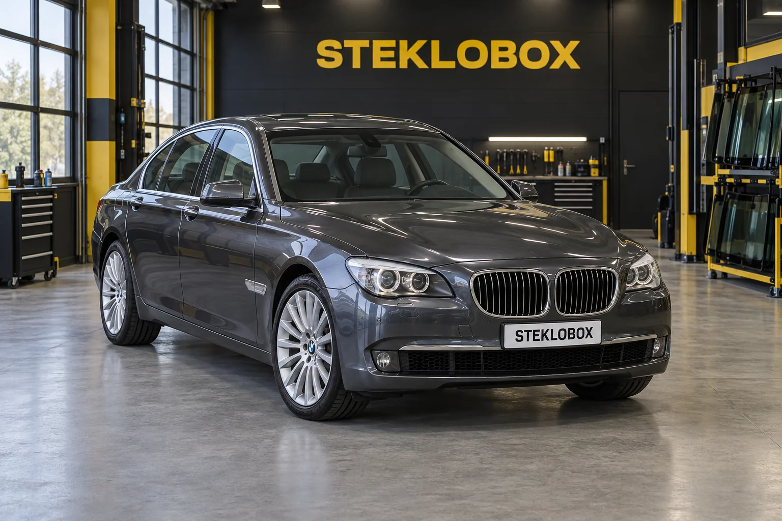 BMW 7-Series F01/F02 в установочном центре STEKLOBOX