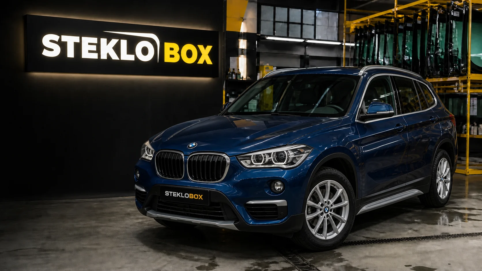 BMW X1 F48 в установочном центре STEKLOBOX
