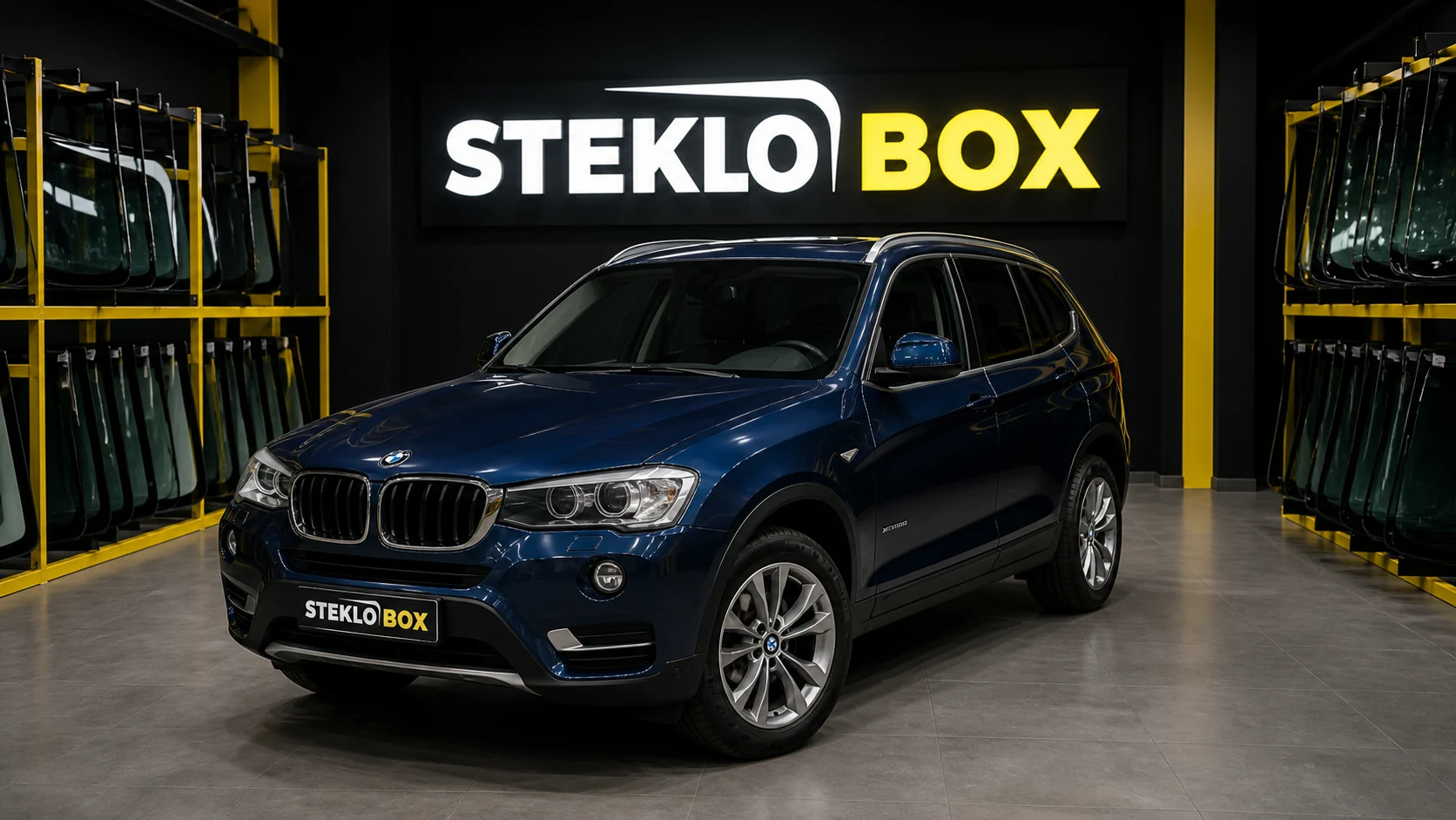 BMW X3 F25 в установочном центре STEKLOBOX