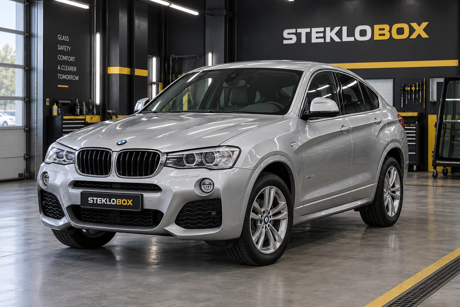 BMW X4 I (F26) в установочном центре STEKLOBOX