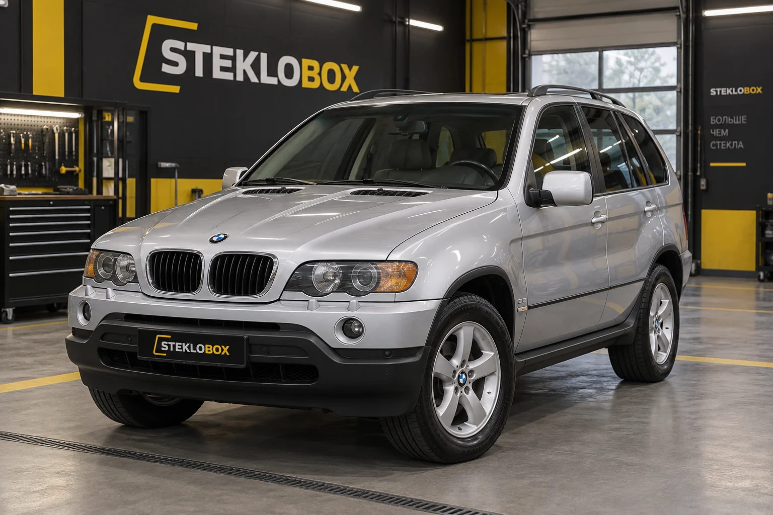 BMW X5 I (E53) в установочном центре STEKLOBOX