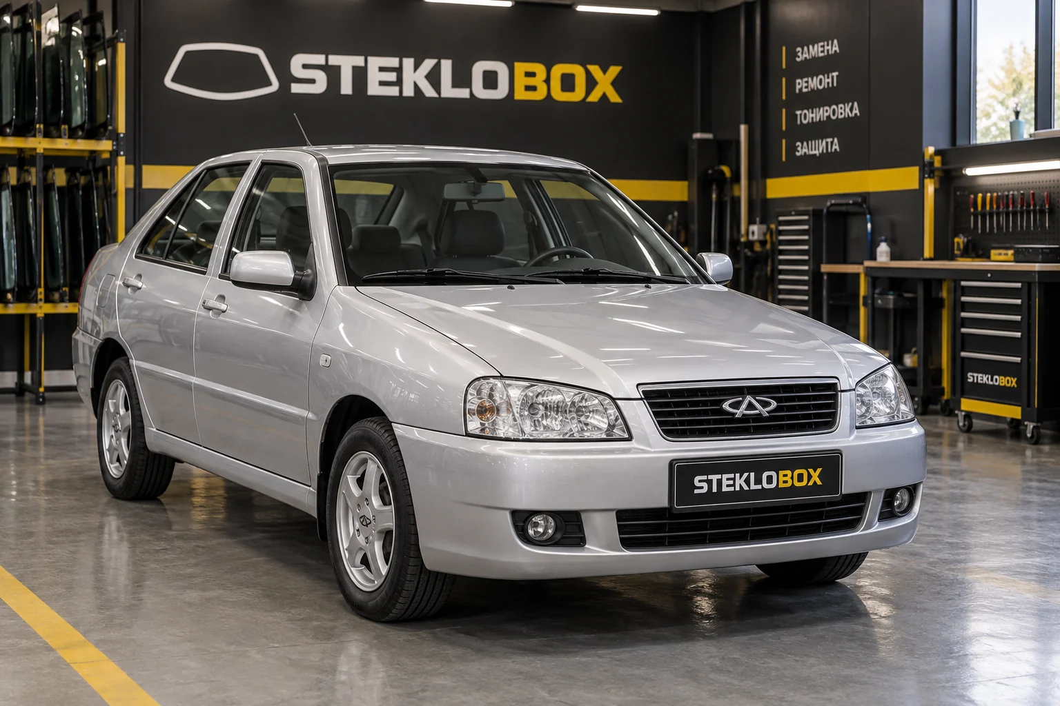 Chery Amulet A11/A15 в установочном центре STEKLOBOX