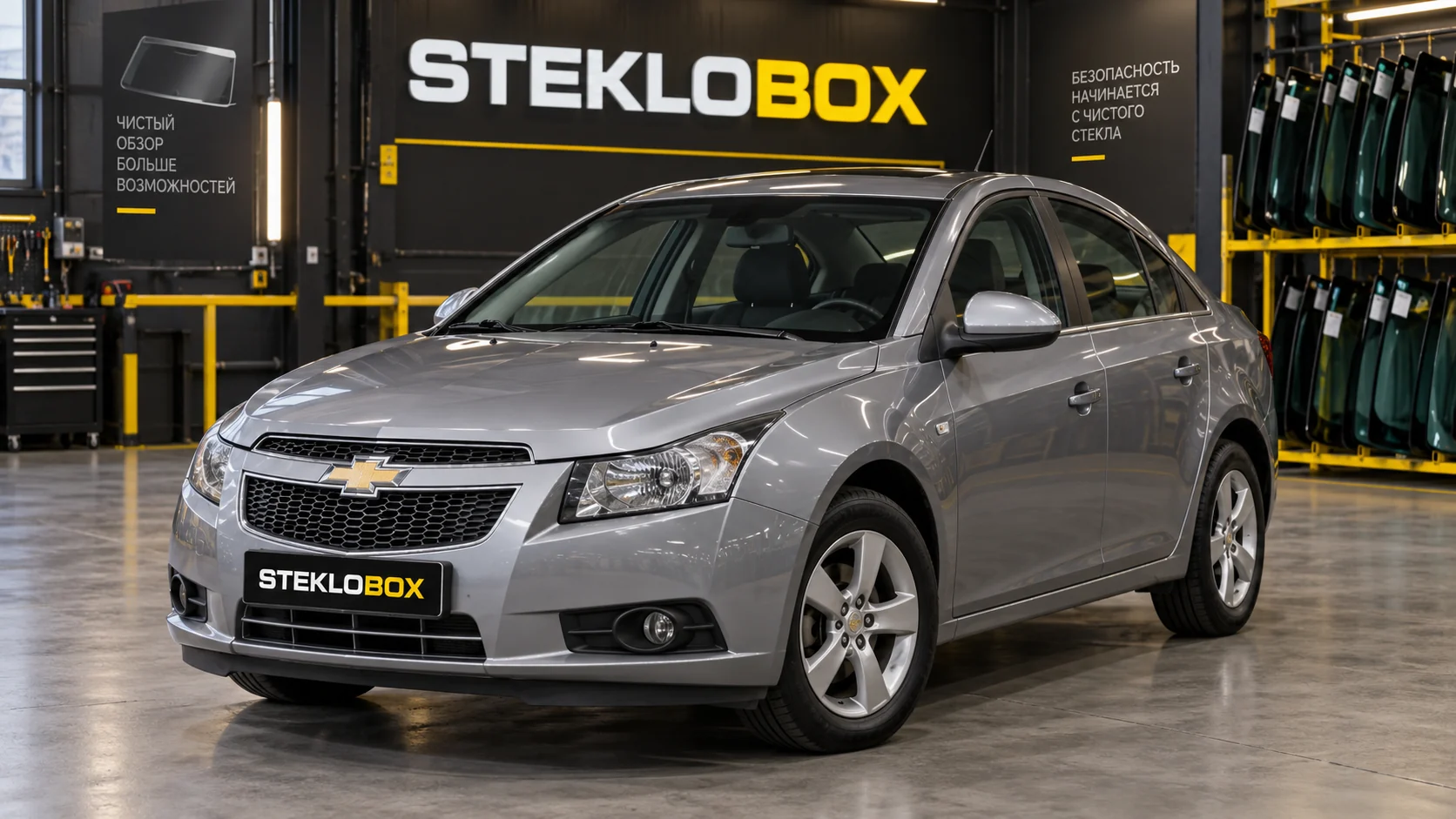 Chevrolet Cruze I в установочном центре STEKLOBOX