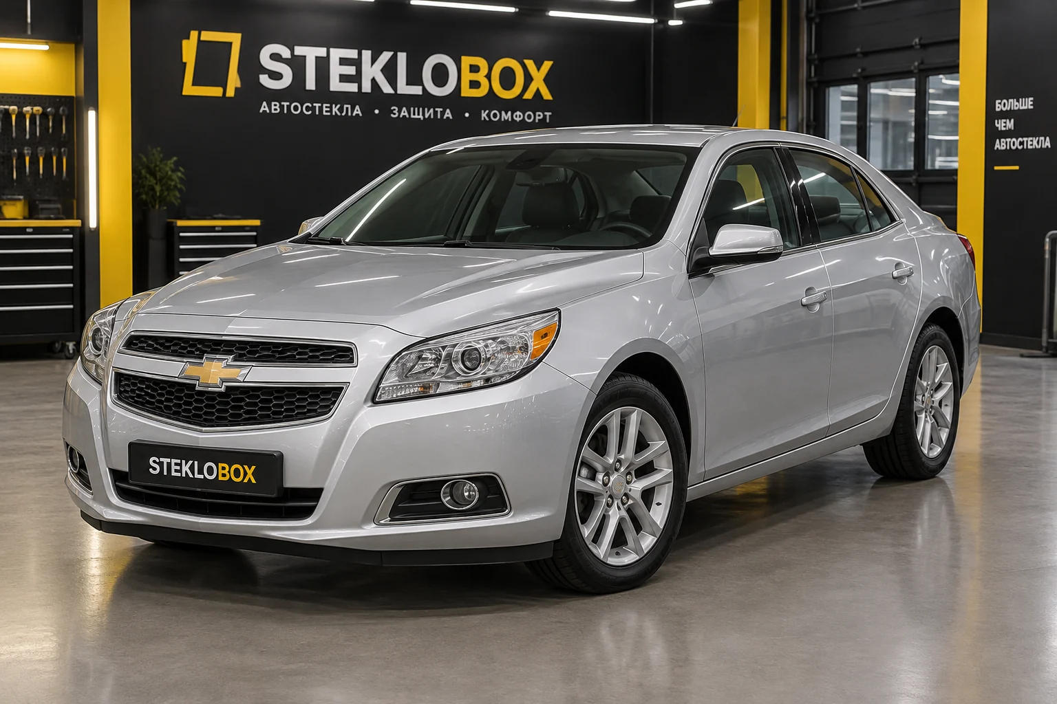 Chevrolet Malibu VIII в установочном центре STEKLOBOX
