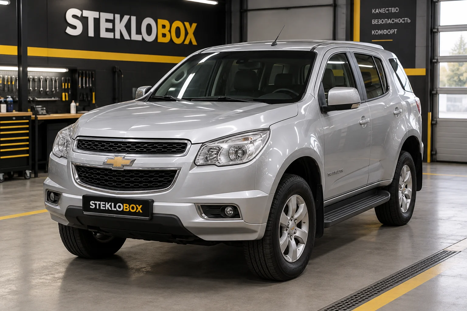 Chevrolet Trailblazer II в установочном центре STEKLOBOX