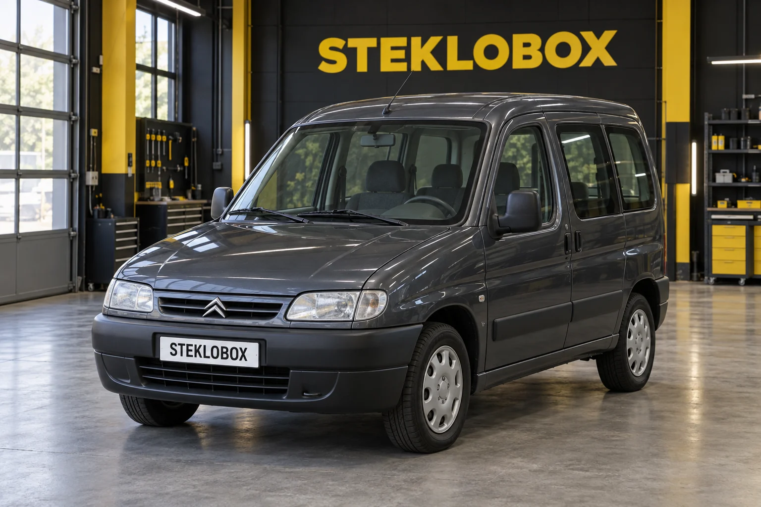 Citroen Berlingo I в установочном центре STEKLOBOX