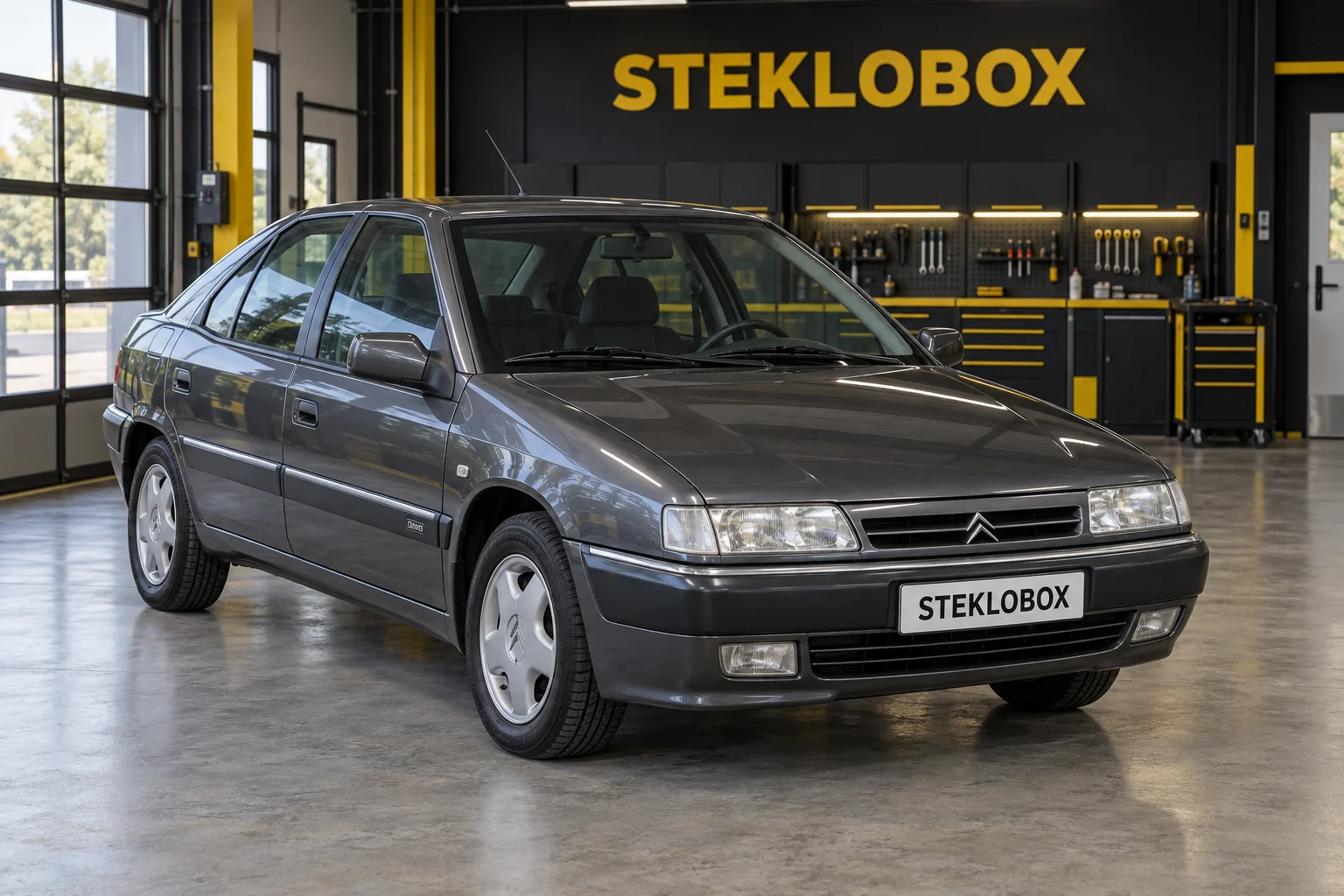 Citroen Xantia в установочном центре STEKLOBOX