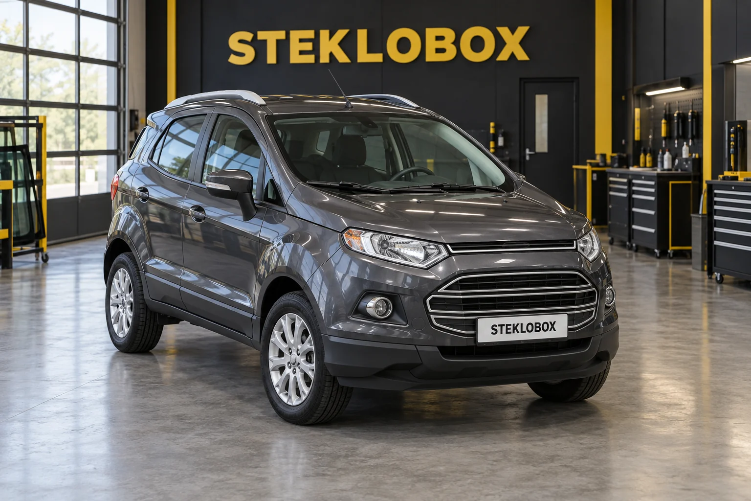 Ford Ecosport в установочном центре STEKLOBOX