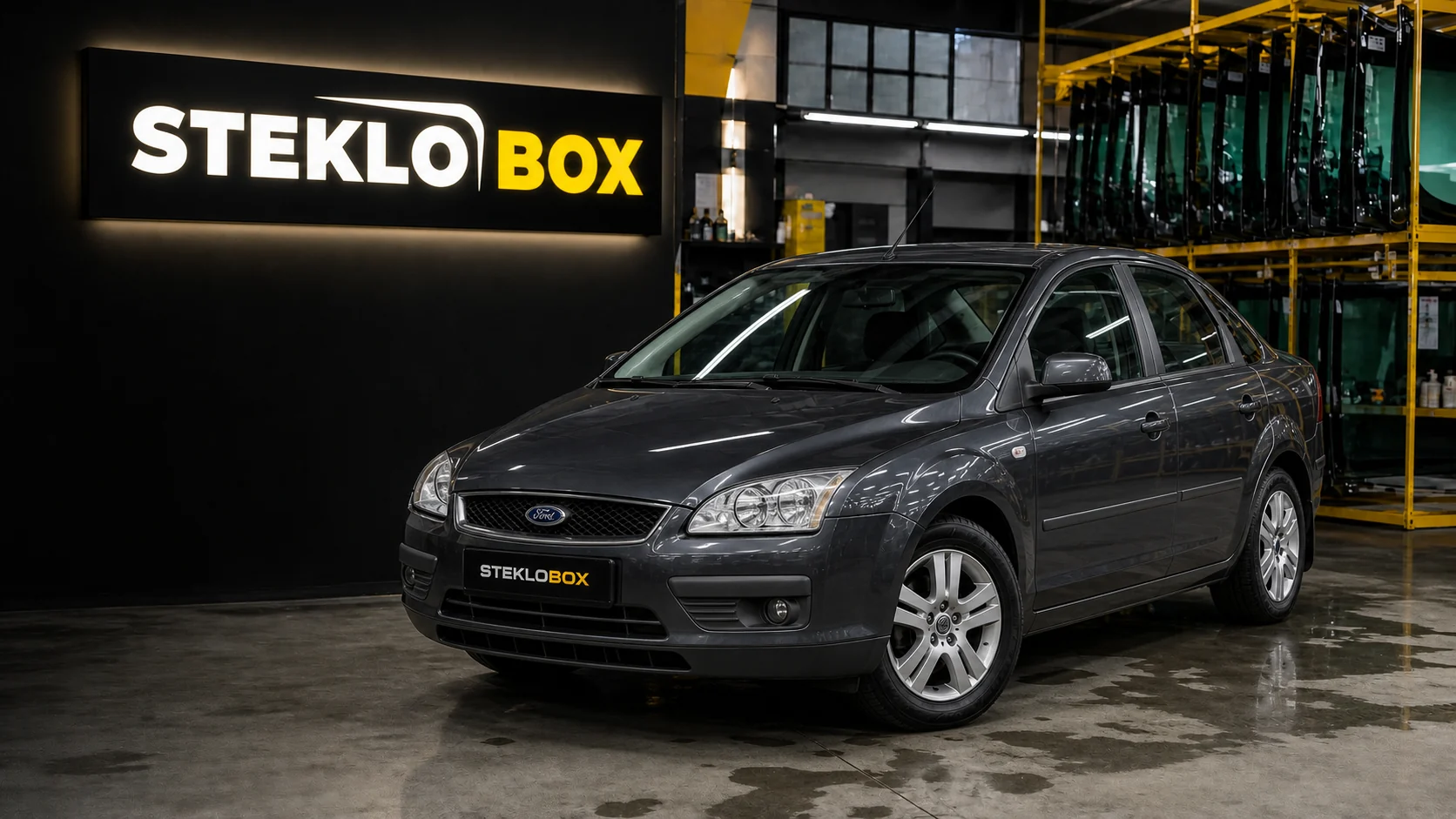 Ford Focus II в установочном центре STEKLOBOX