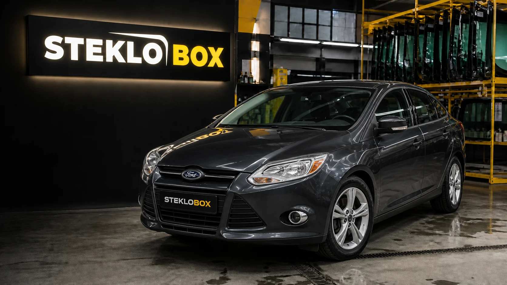 Ford Focus III в установочном центре STEKLOBOX