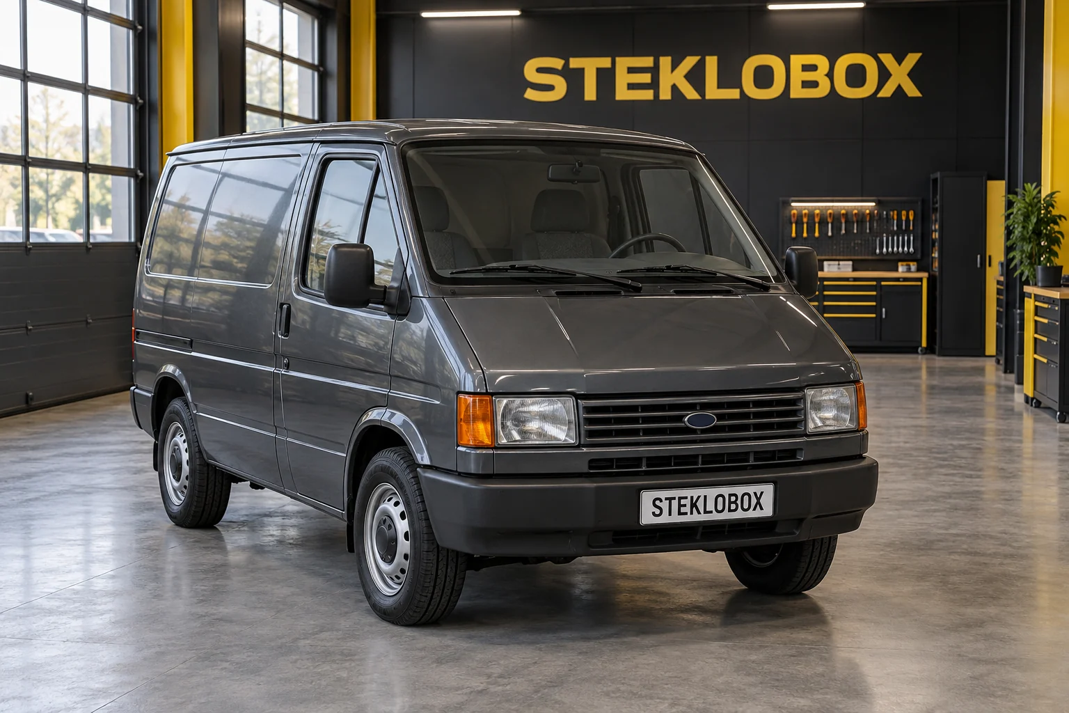 Ford Transit 1986–2000 в установочном центре STEKLOBOX