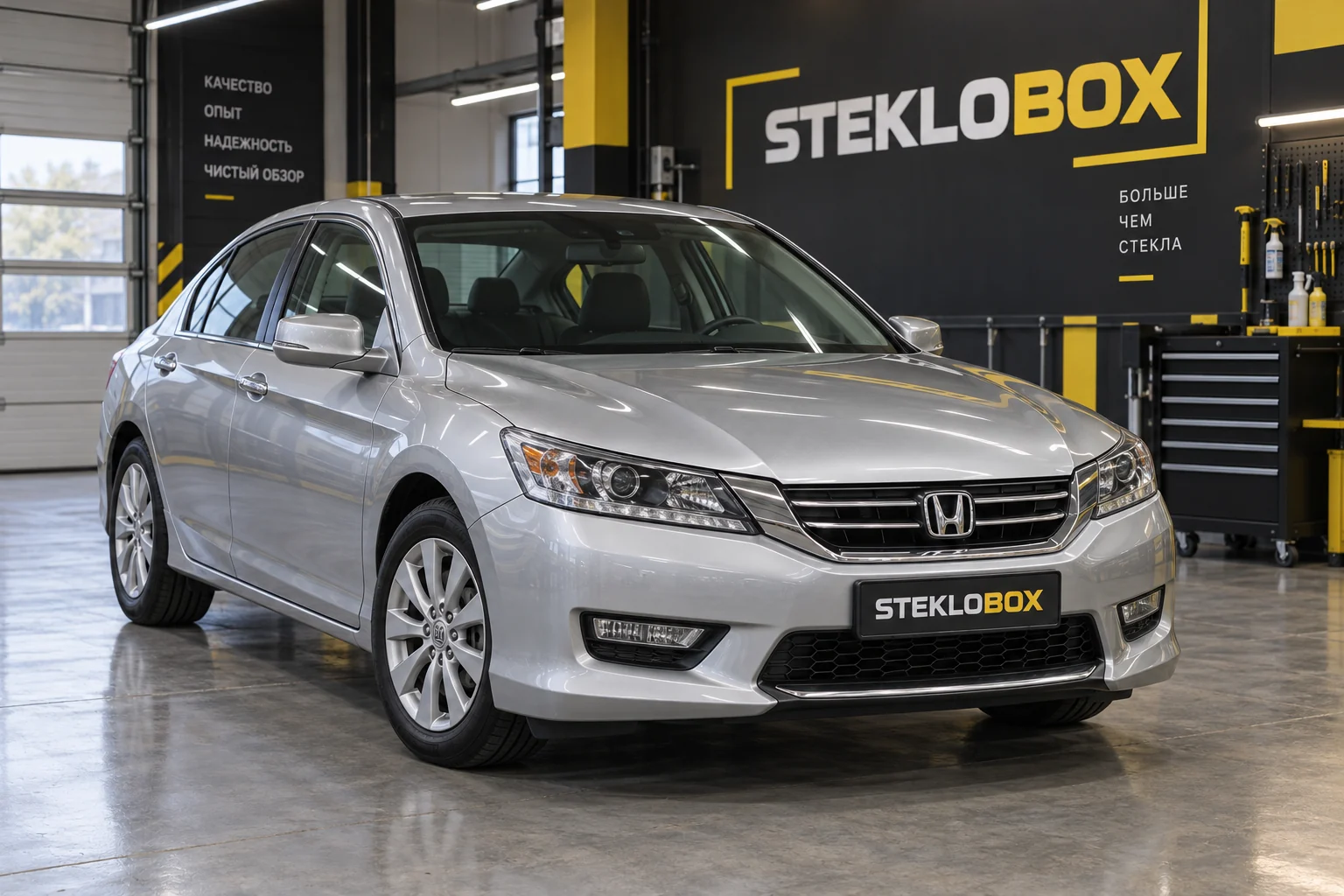 Honda Accord IX в установочном центре STEKLOBOX