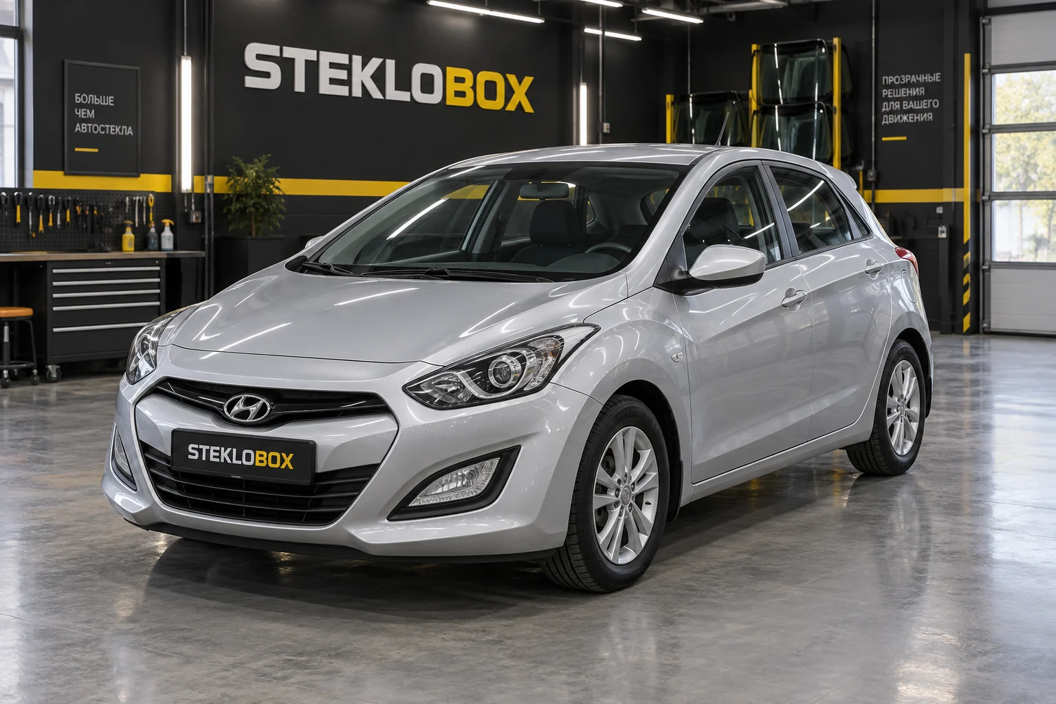 Hyundai i30 II в установочном центре STEKLOBOX