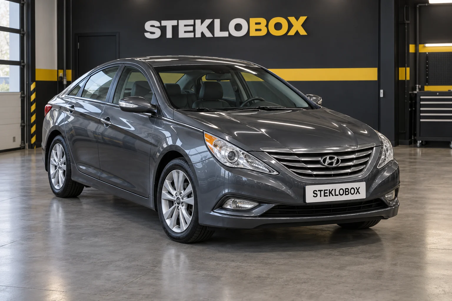 Hyundai Sonata VI (YF) в установочном центре STEKLOBOX