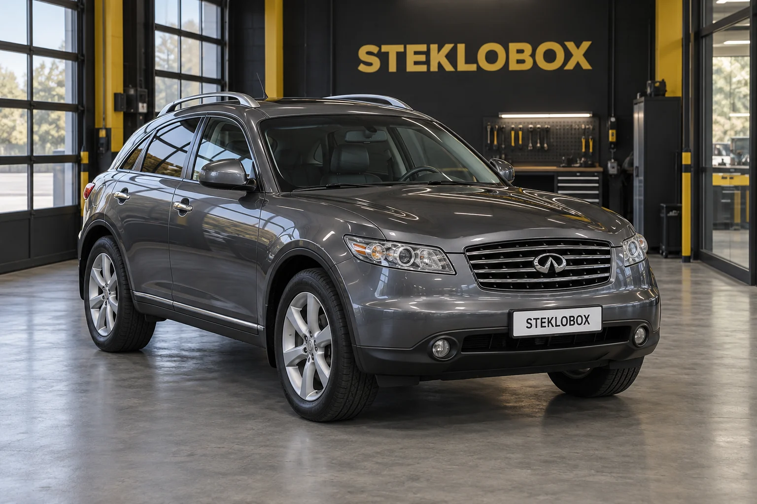 Infiniti FX35 I в установочном центре STEKLOBOX