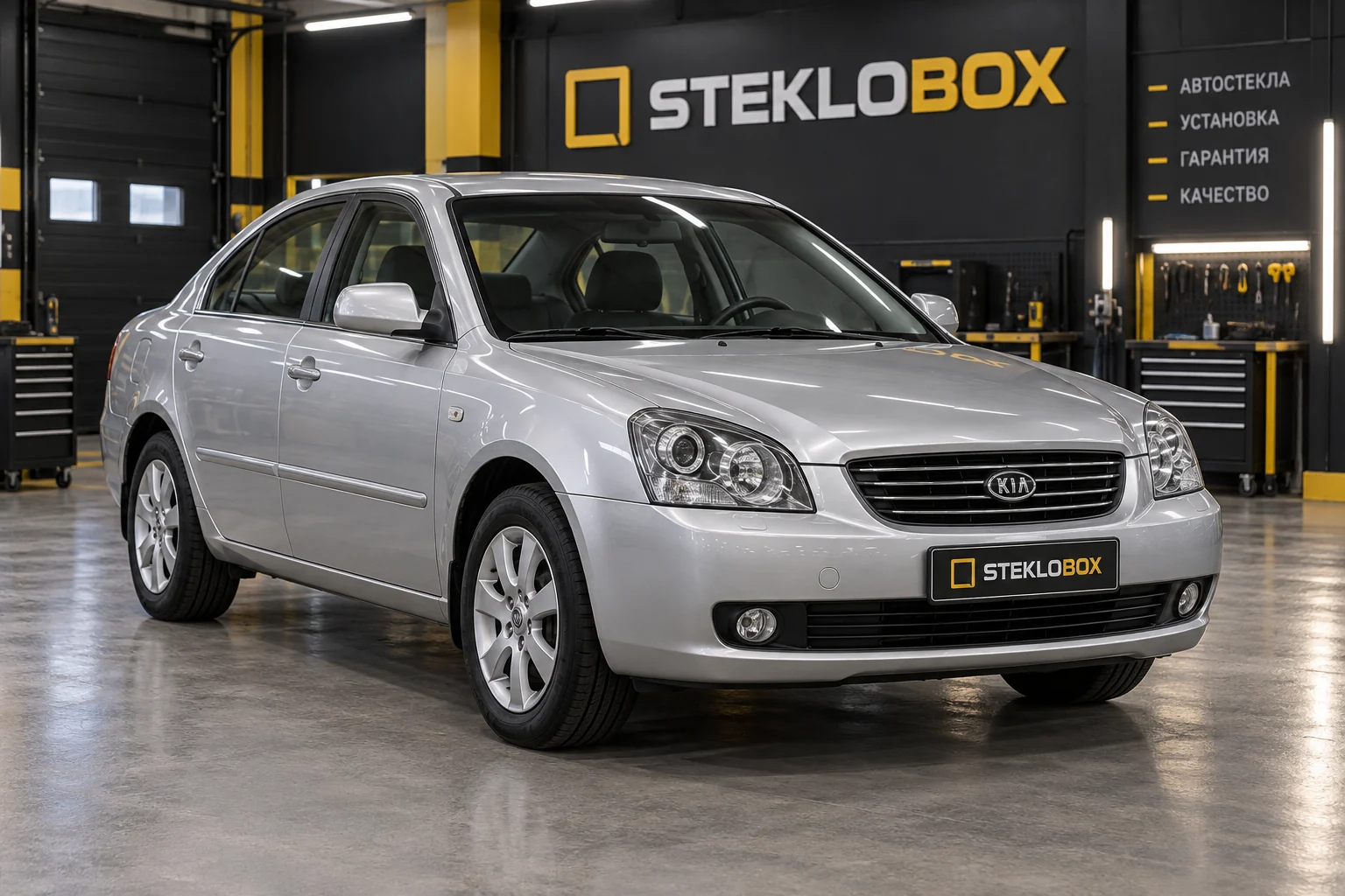 Kia Magentis II MG в установочном центре STEKLOBOX