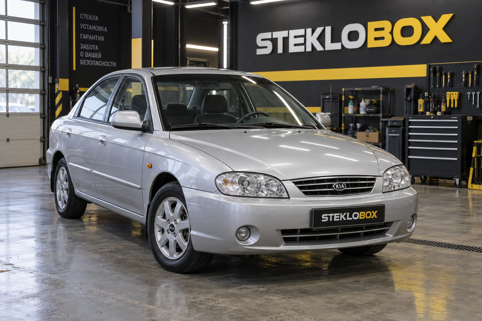 Kia Spectra (Ижевск) в установочном центре STEKLOBOX