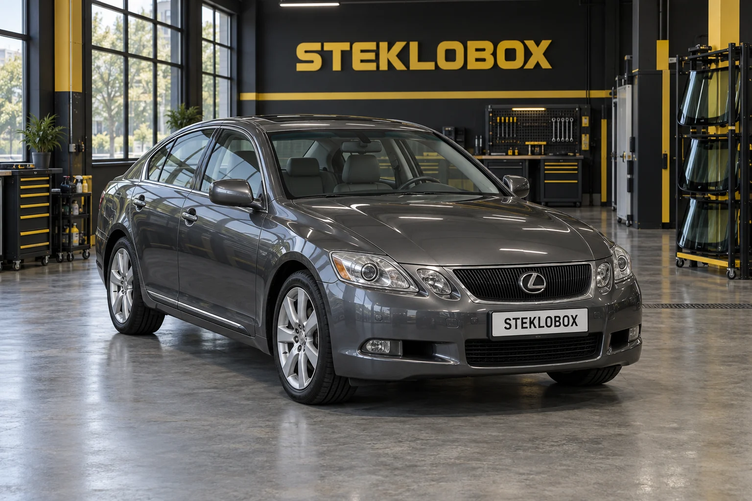 Lexus GS III в установочном центре STEKLOBOX