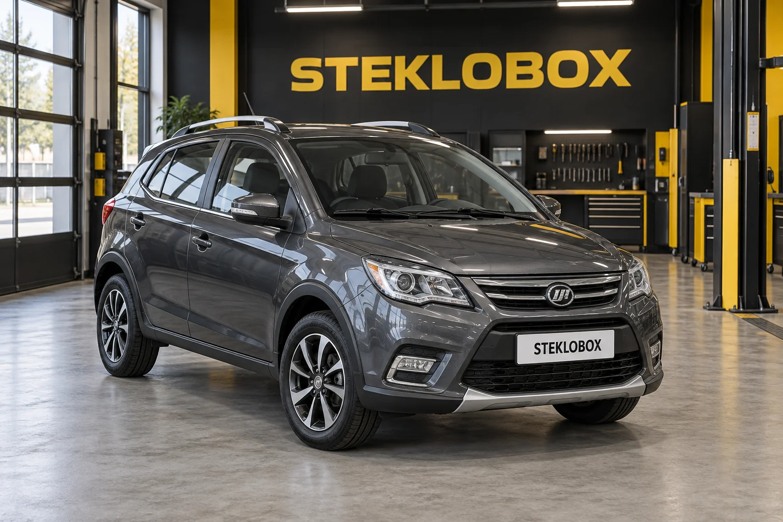 Lifan X50 в установочном центре STEKLOBOX