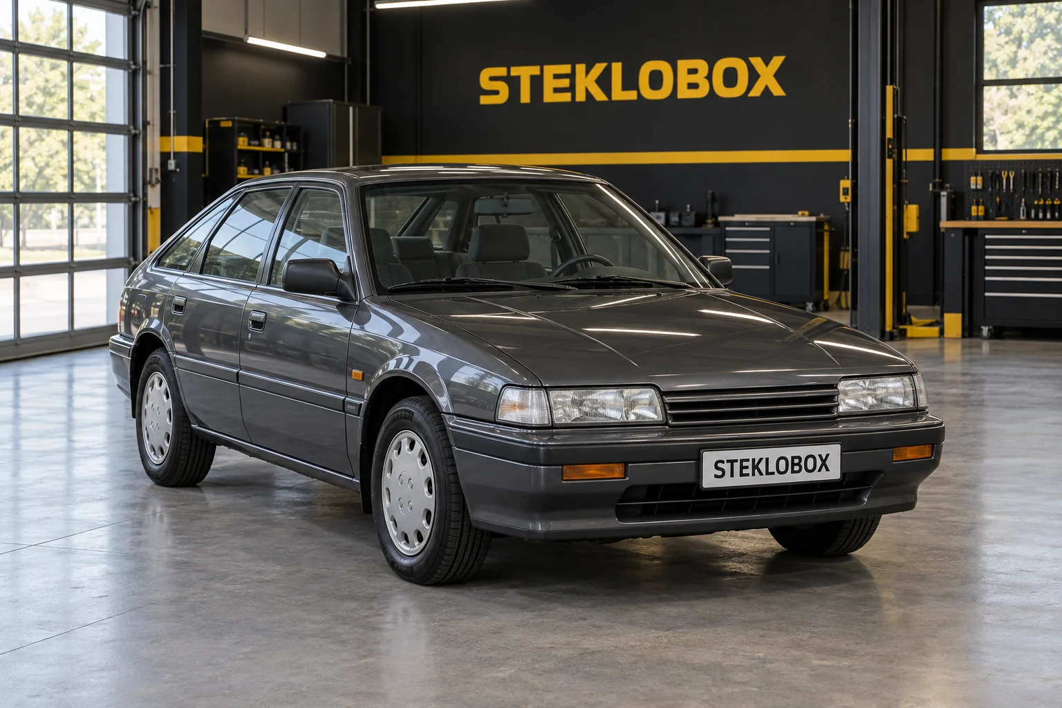 Mazda 626 III GD в установочном центре STEKLOBOX