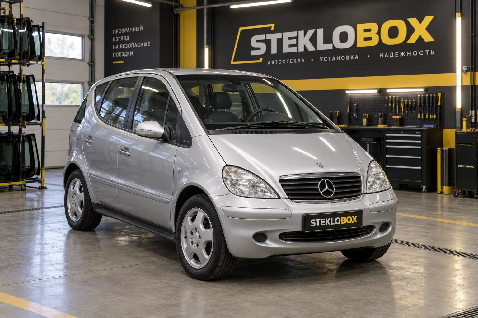 Mercedes-Benz A-Class W168 I в установочном центре STEKLOBOX