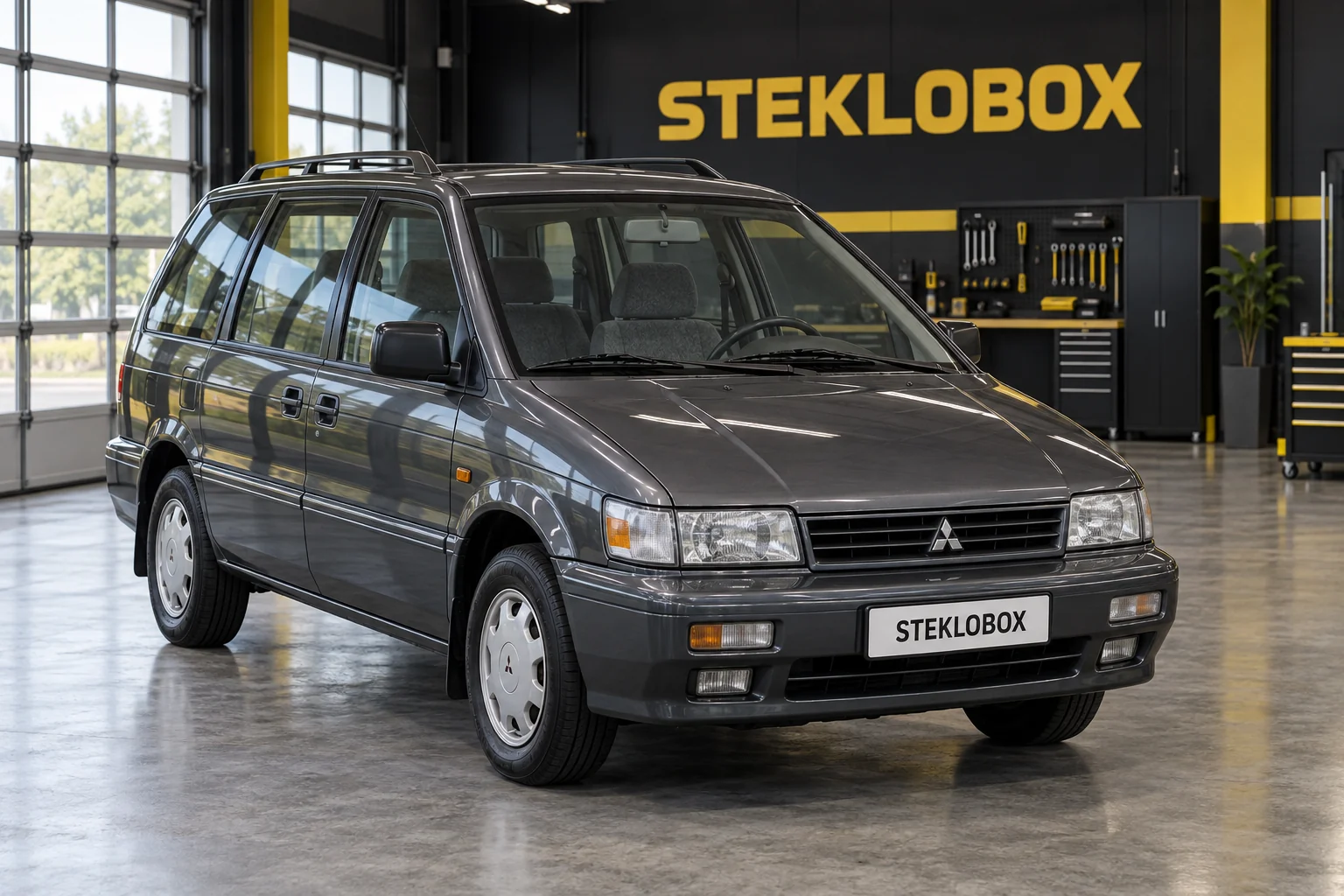 Mitsubishi Space Wagon II в установочном центре STEKLOBOX