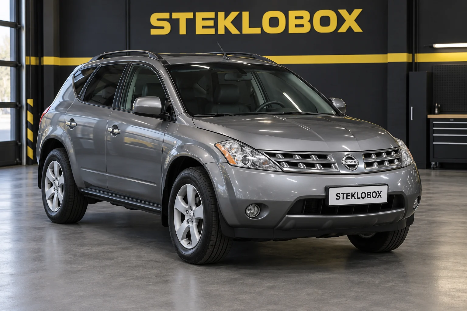 Nissan Murano I (Z50) в установочном центре STEKLOBOX