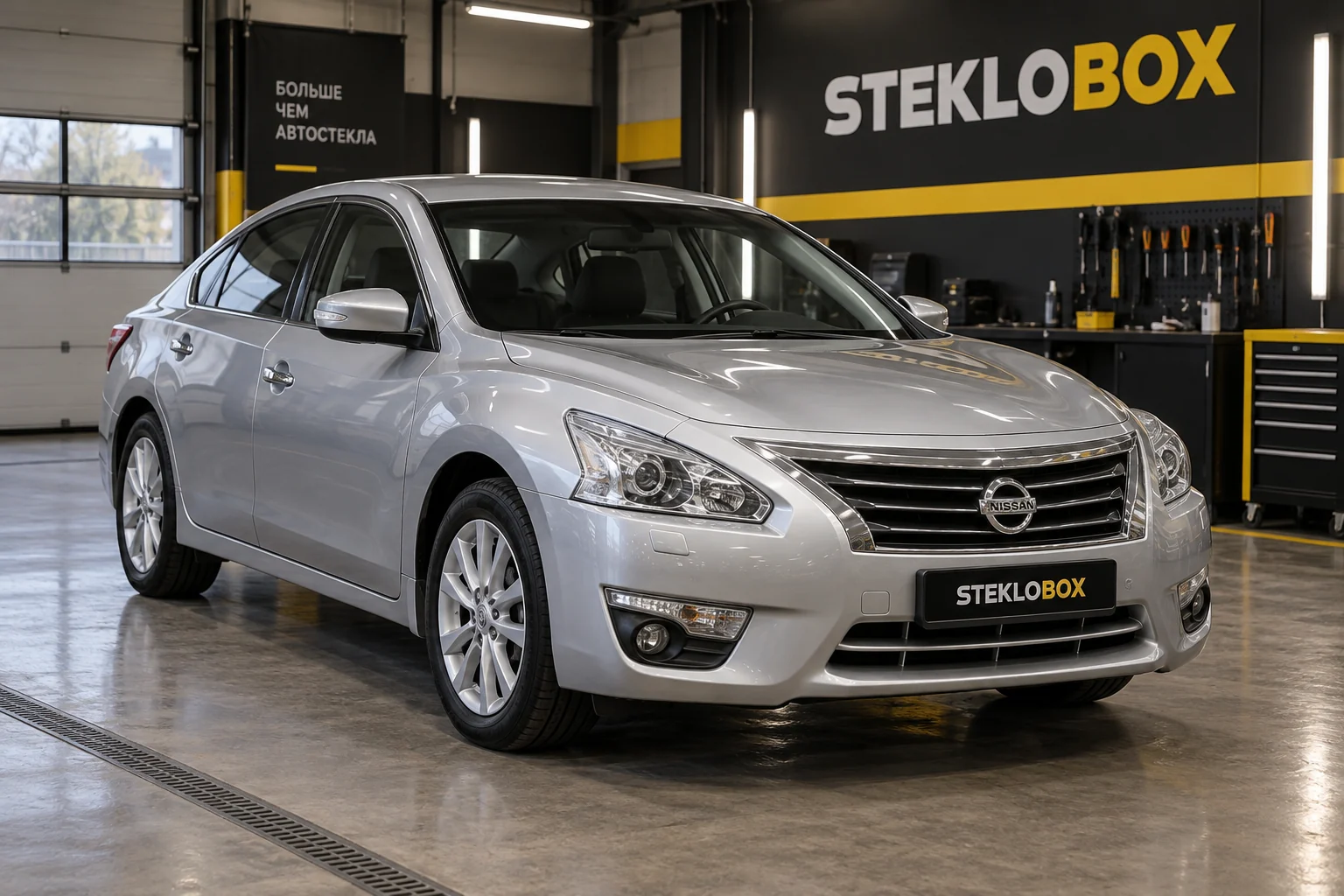 Nissan Teana III L33 в установочном центре STEKLOBOX