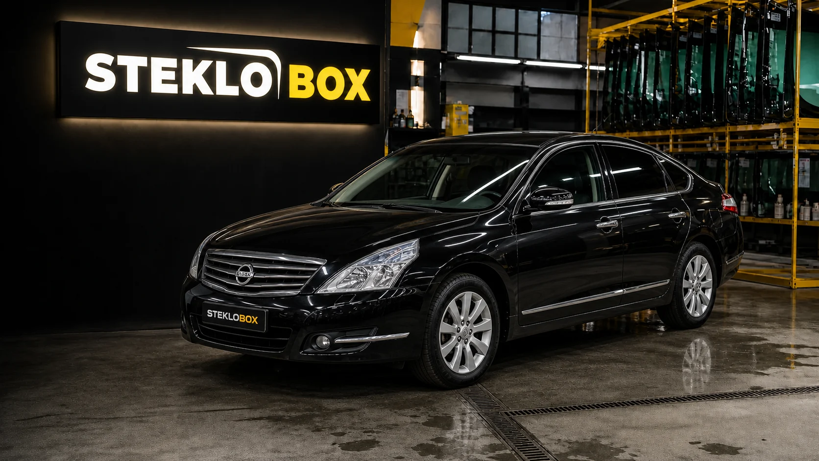 Nissan Teana J32 в установочном центре STEKLOBOX