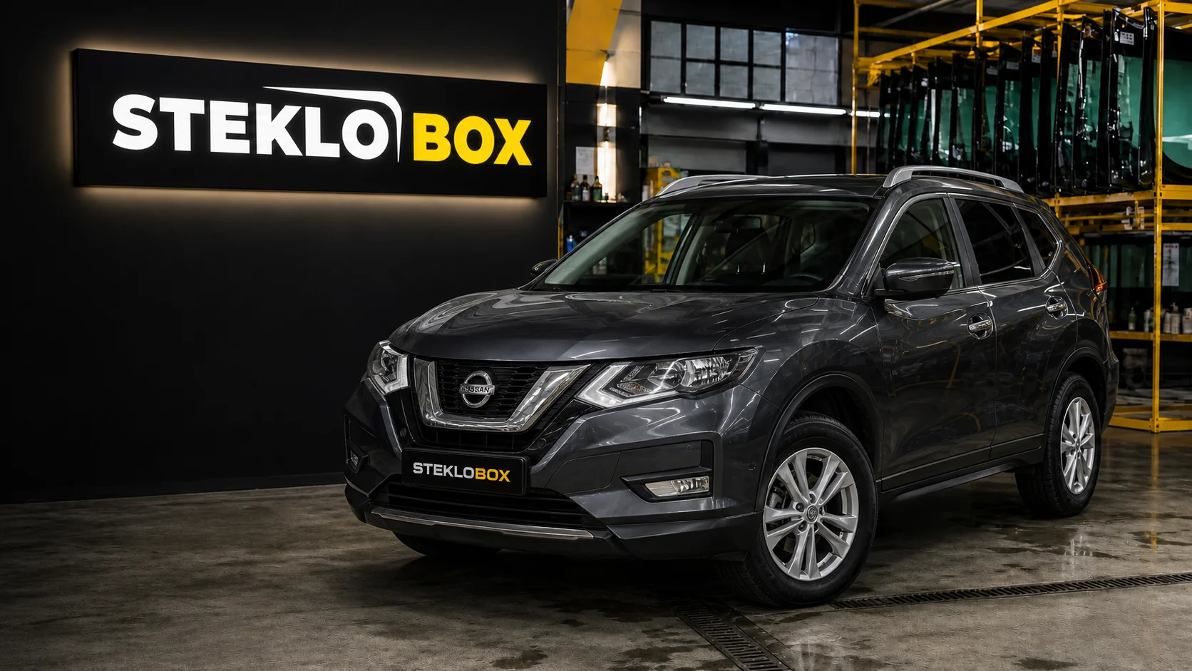 Nissan X-Trail T32 в установочном центре STEKLOBOX