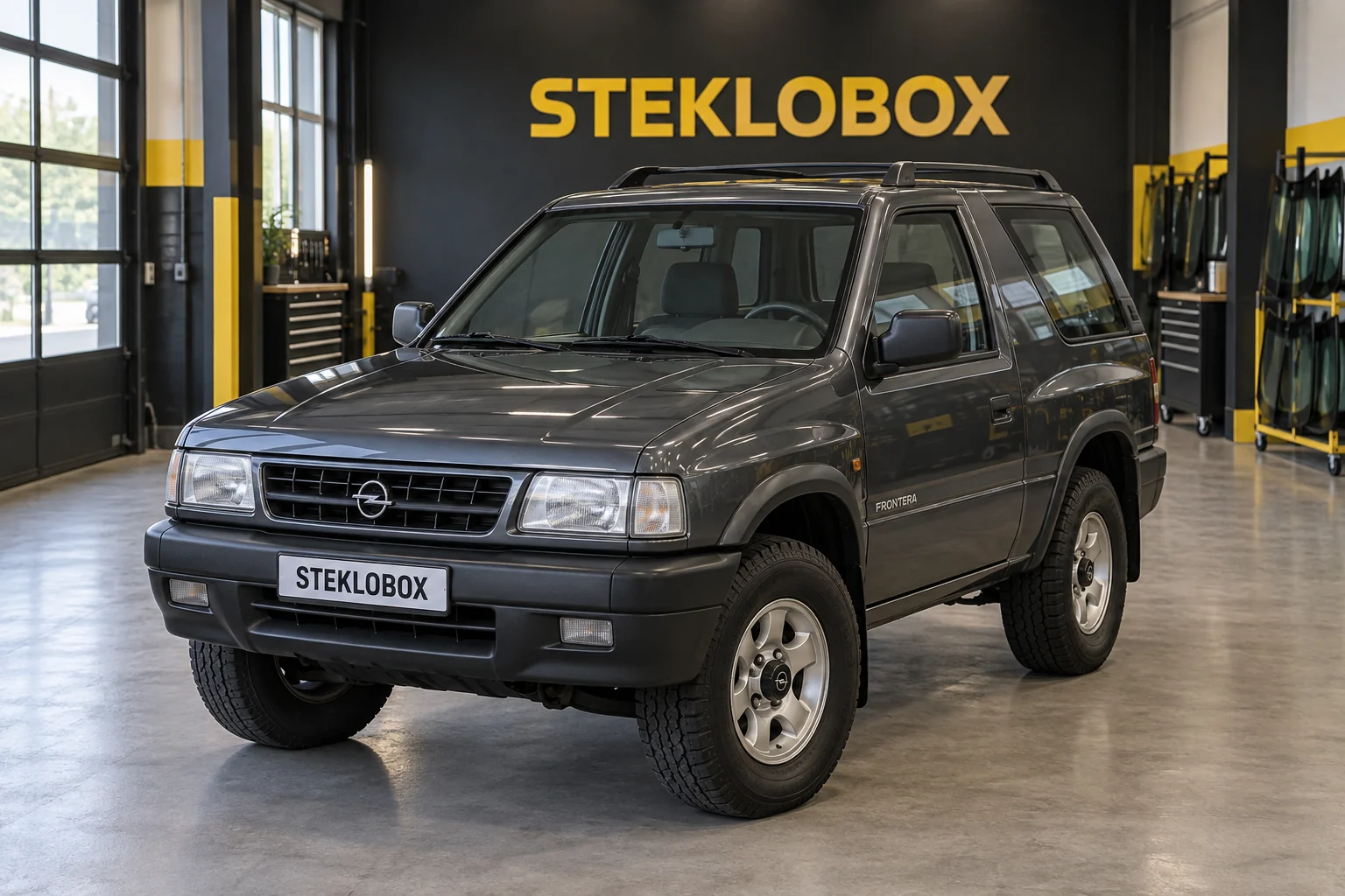 Opel Frontera A в установочном центре STEKLOBOX