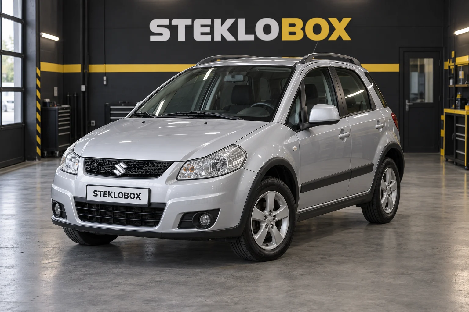 Suzuki SX4 I в установочном центре STEKLOBOX