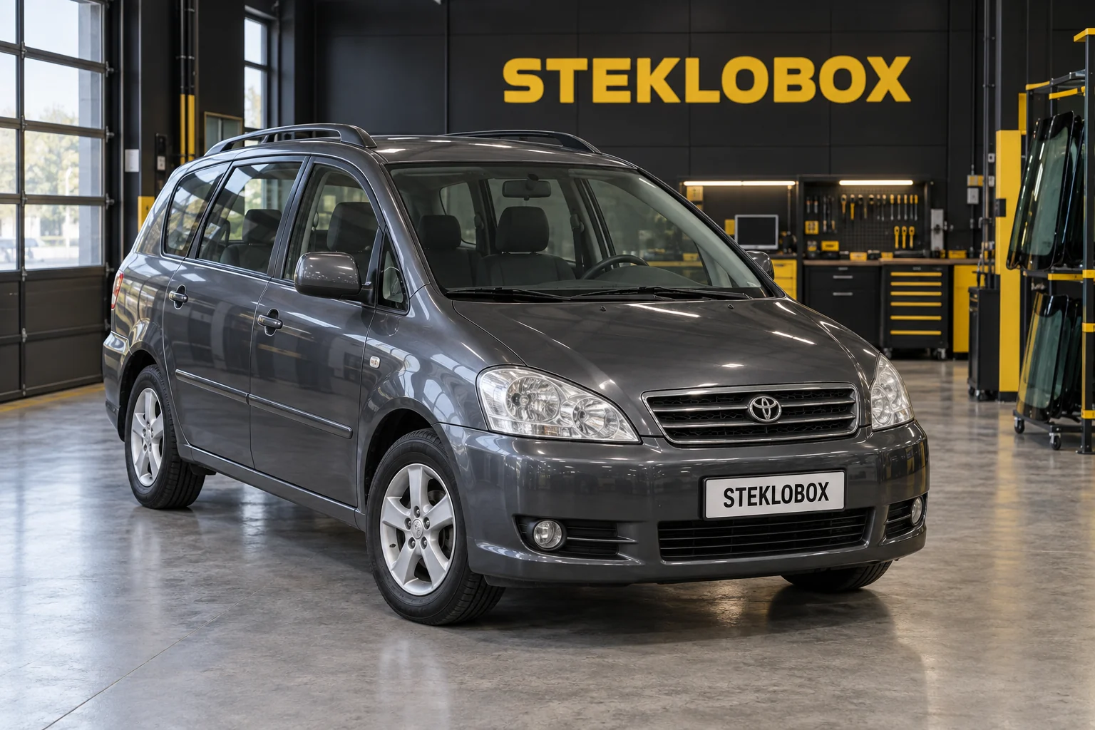 Toyota Avensis Verso в установочном центре STEKLOBOX