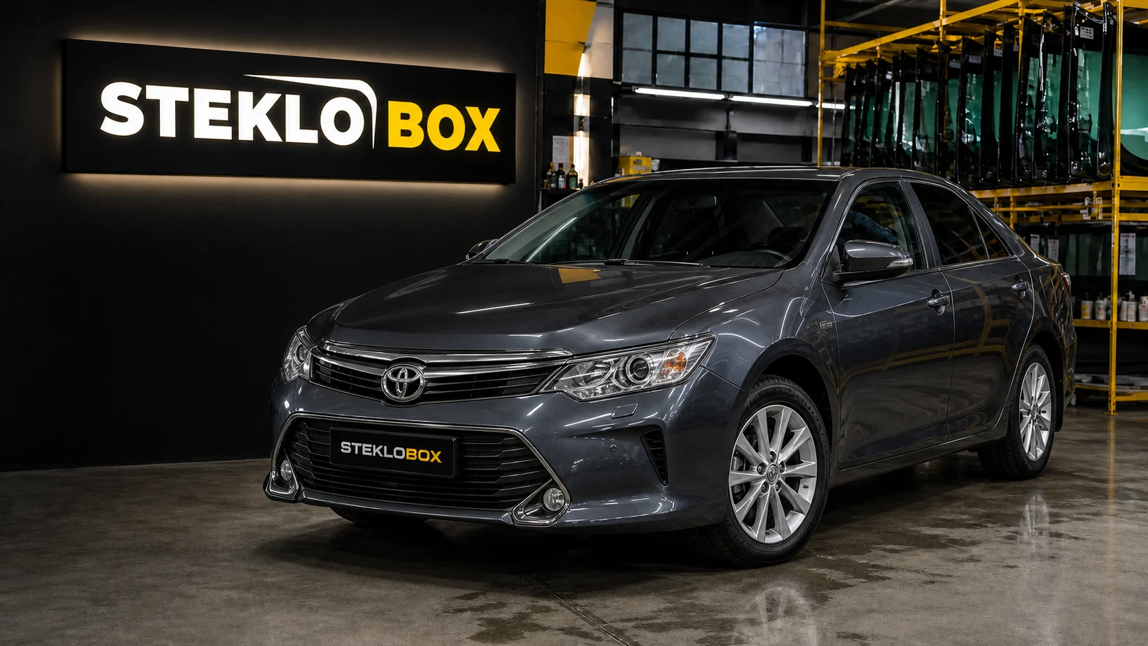 Toyota Camry XV50 в установочном центре STEKLOBOX