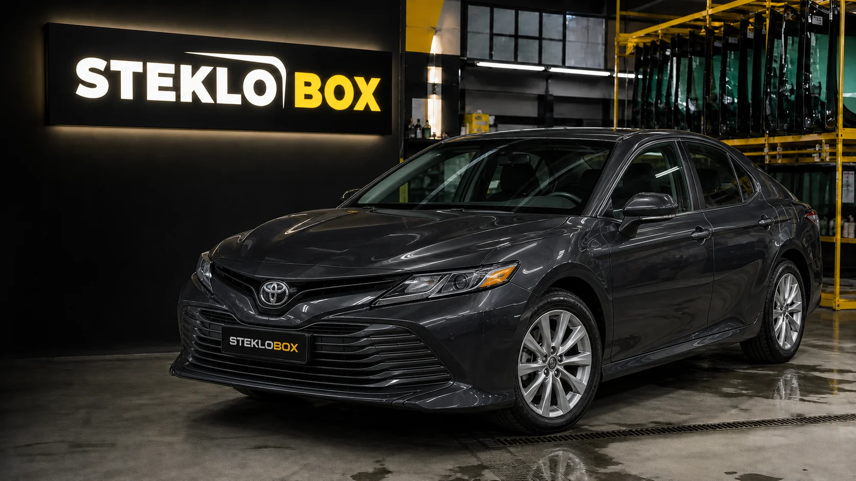 Toyota Camry XV70 в установочном центре STEKLOBOX