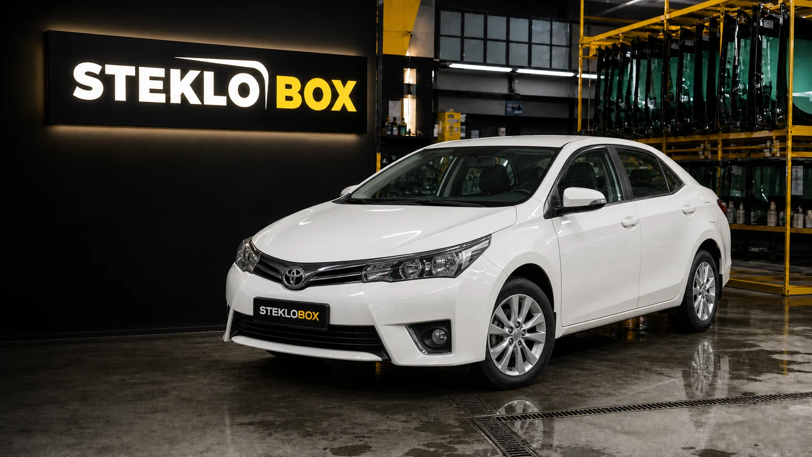 Toyota Corolla XI в установочном центре STEKLOBOX