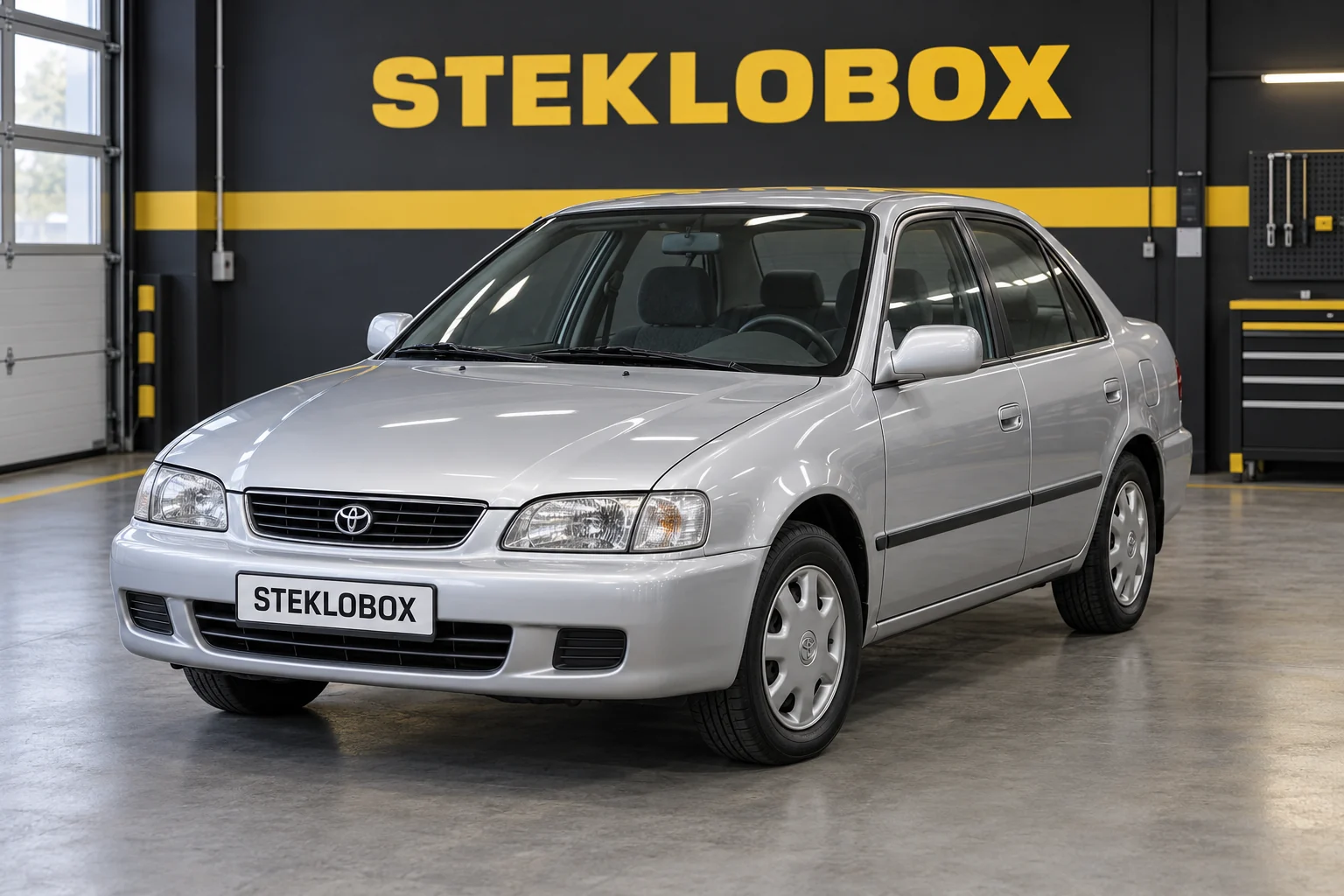 Toyota Corolla VIII (E110) в установочном центре STEKLOBOX