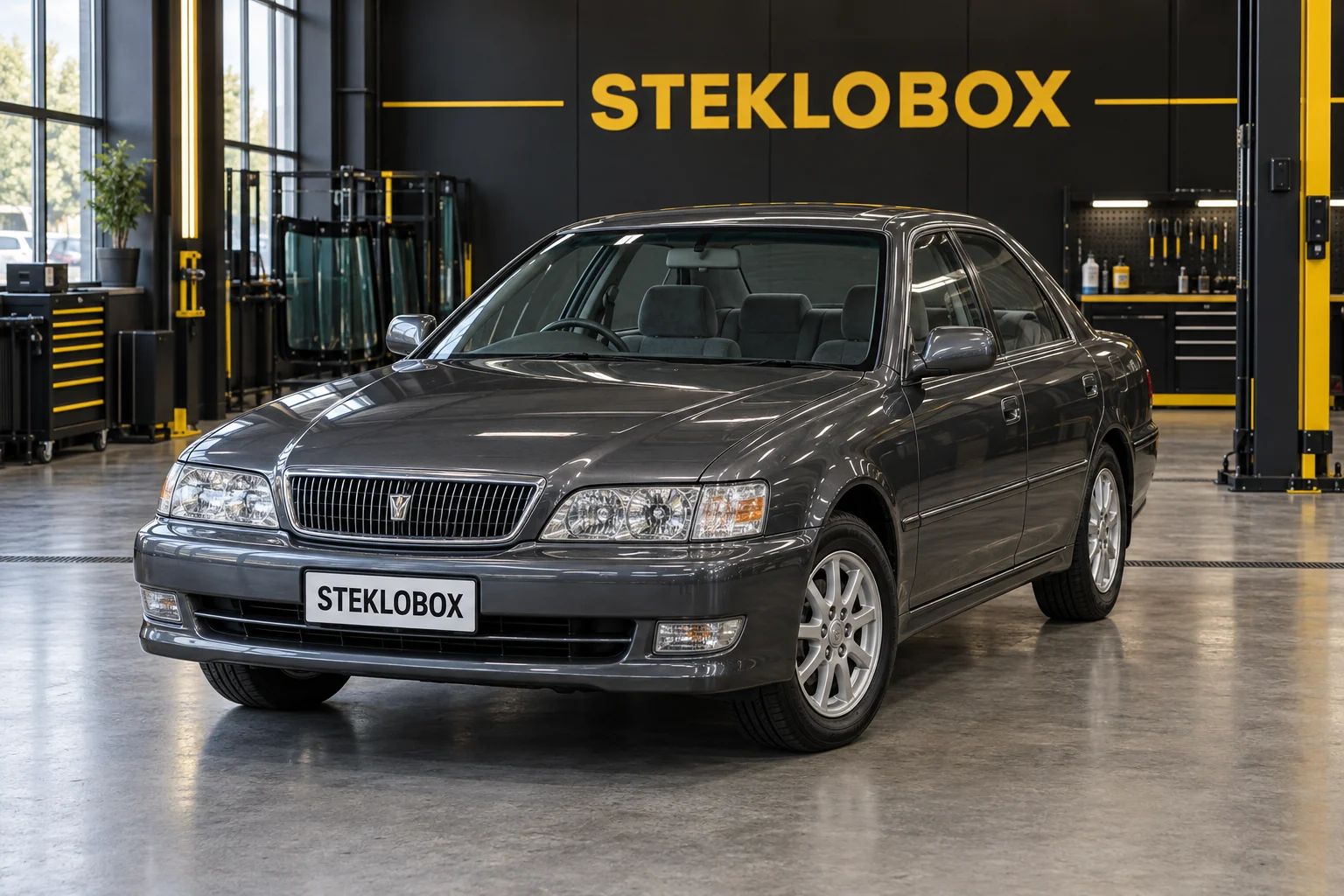 Toyota Cresta V X100 в установочном центре STEKLOBOX