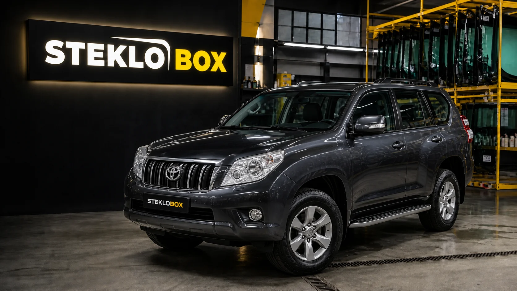Toyota Land Cruiser Prado 150 в установочном центре STEKLOBOX