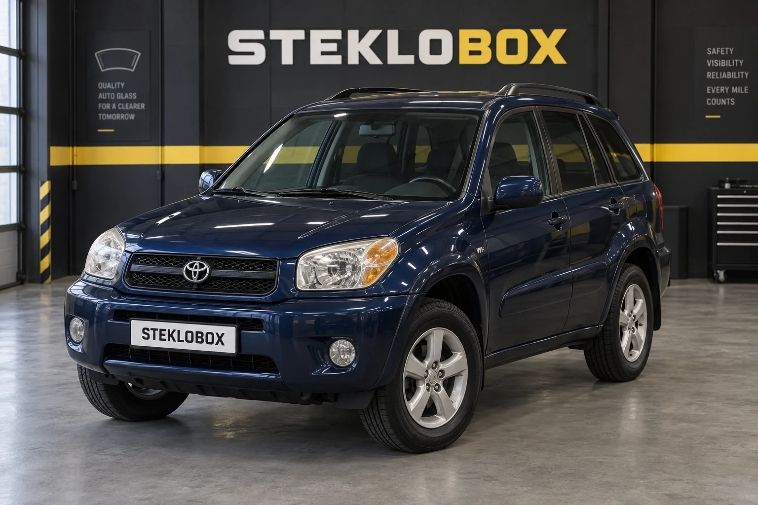 Toyota RAV4 II (XA20) в установочном центре STEKLOBOX