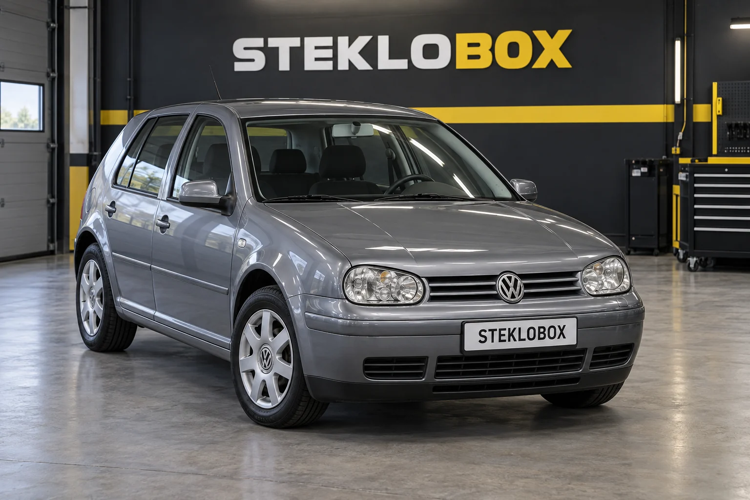 Volkswagen Golf IV в установочном центре STEKLOBOX