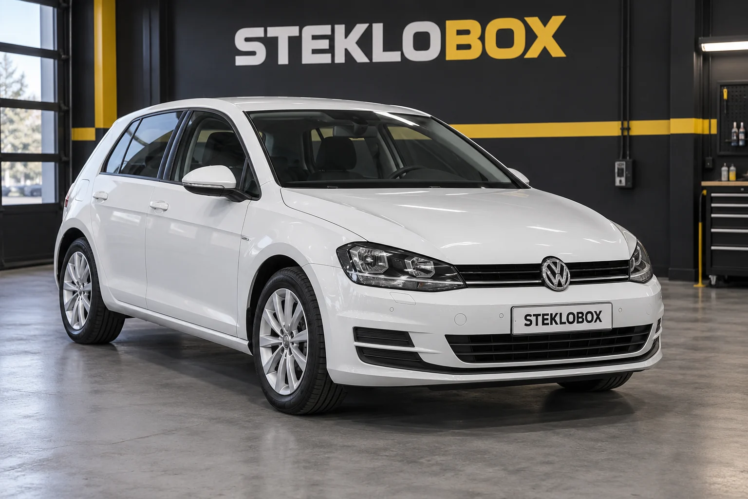 Volkswagen Golf VII в установочном центре STEKLOBOX
