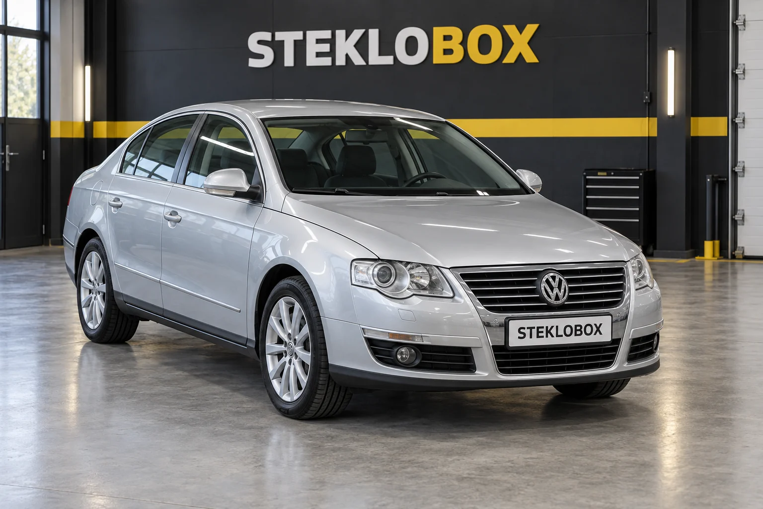 Volkswagen Passat B6 в установочном центре STEKLOBOX
