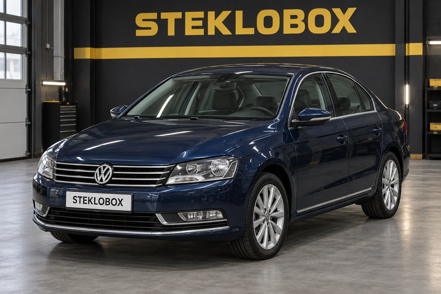 Volkswagen Passat B7 в установочном центре STEKLOBOX